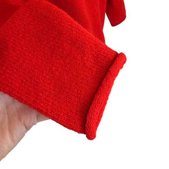 Cupcakes & Cashmere Red White Bow Sweater Sz L - Picture 3 of 9